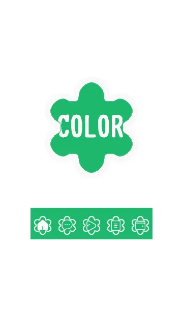 [LINE着せ替え] green color C62の画像1