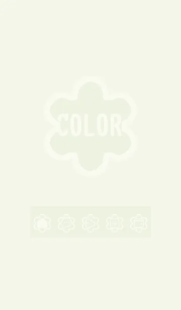 [LINE着せ替え] green color C63の画像1