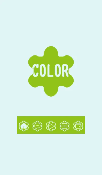 [LINE着せ替え] green color C69の画像1