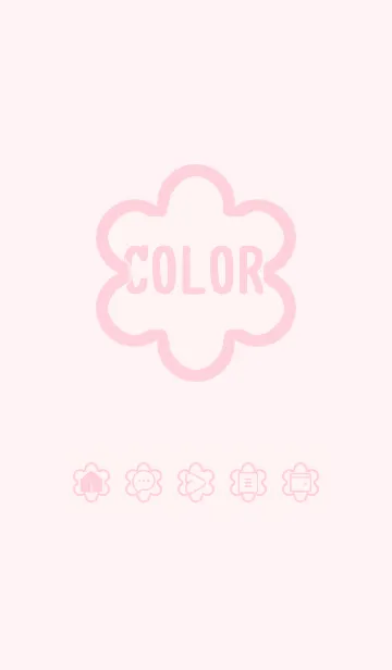 [LINE着せ替え] pink color C33の画像1