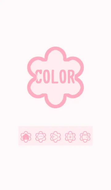 [LINE着せ替え] pink color C34の画像1