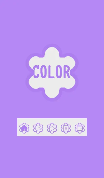 [LINE着せ替え] purple color C31の画像1