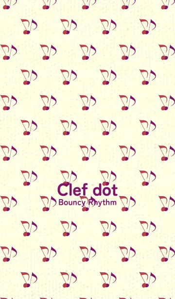 [LINE着せ替え] Clef dot 臙脂の画像1