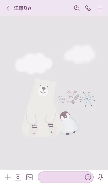 [LINE着せ替え] 北欧スタイル2♡violet04_1の画像2