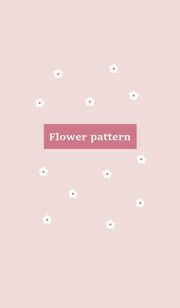 [LINE着せ替え] flower pattern (cherrypink)の画像1