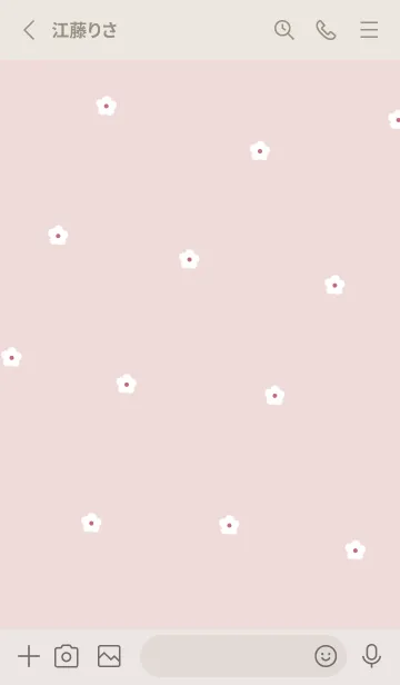 [LINE着せ替え] flower pattern (cherrypink)の画像2