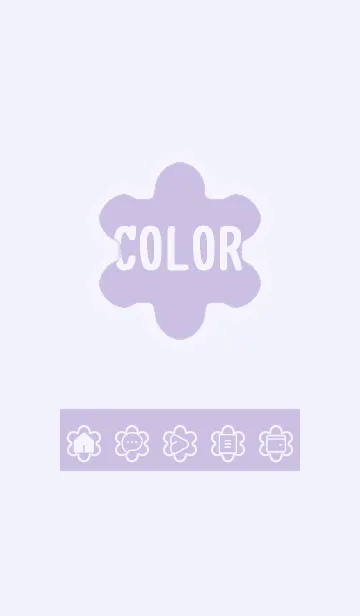 [LINE着せ替え] purple color C34の画像1