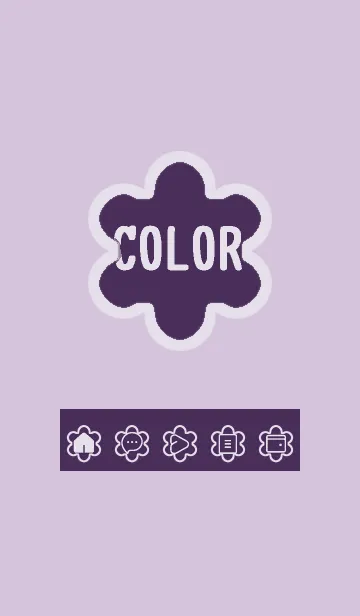 [LINE着せ替え] purple color C35の画像1