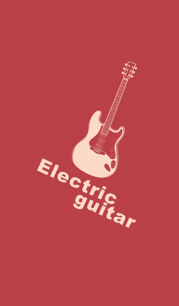 [LINE着せ替え] ELECTRIC GUITAR CLR 臙脂の画像1