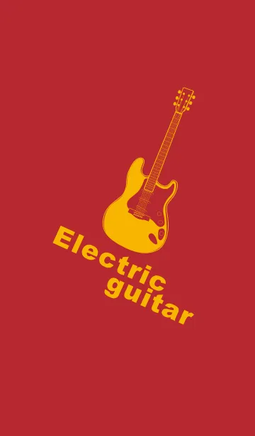 [LINE着せ替え] ELECTRIC GUITAR CLR 茜色の画像1