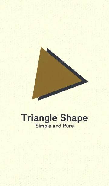 [LINE着せ替え] 三角型の着せかえ ゴールデンオーカーの画像1