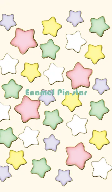 [LINE着せ替え] Enamel Pin Candy Star 82の画像1