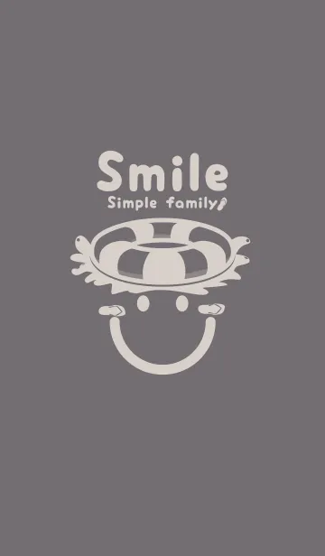 [LINE着せ替え] スマイル＆サマー スチールグレイの画像1