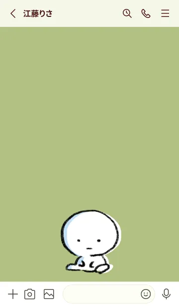 [LINE着せ替え] 黄緑 : まる 7の画像2