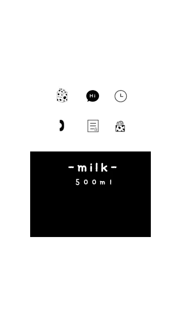 [LINE着せ替え] 牛乳パック 500mlの画像1