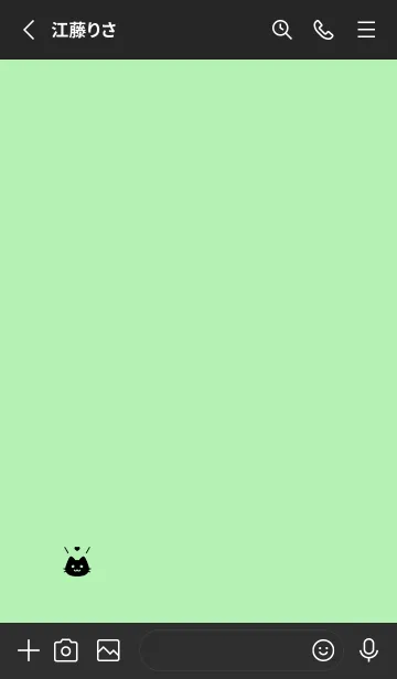 [LINE着せ替え] 小さな猫(ブラック3-05)の画像2