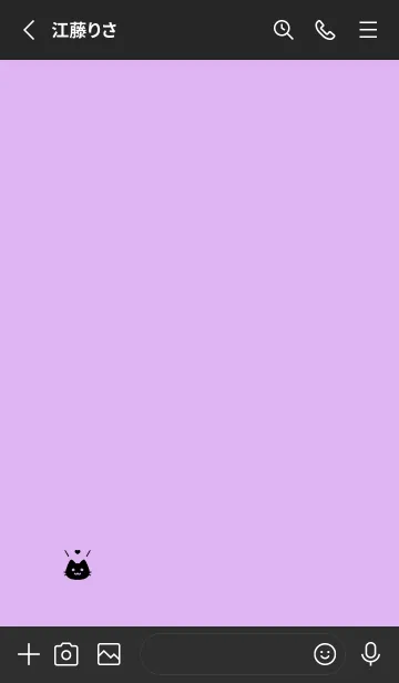 [LINE着せ替え] 小さな猫(ブラック3-09)の画像2