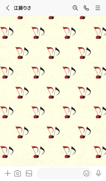 [LINE着せ替え] Clef dot 茜色の画像2