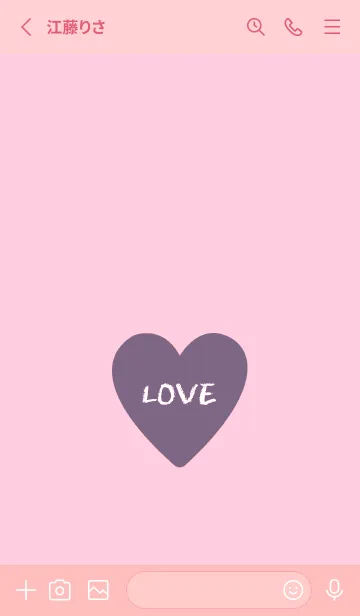 [LINE着せ替え] ハート -ラブ- 13の画像2