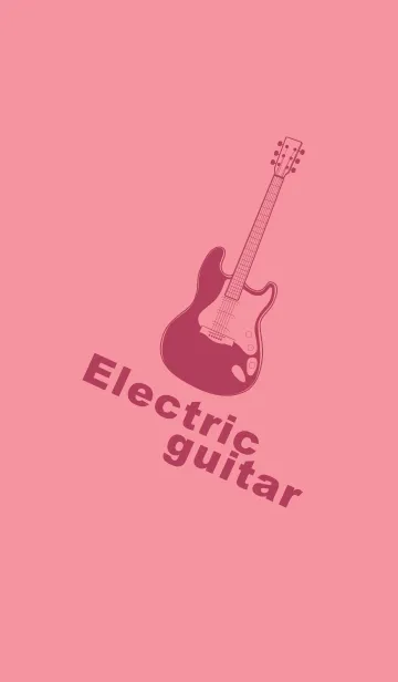 [LINE着せ替え] ELECTRIC GUITAR CLR キューピッドピンクの画像1