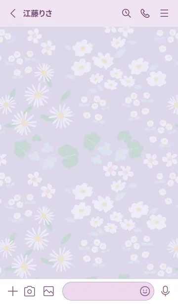 [LINE着せ替え] HANAEMI small flower lavenderの画像2