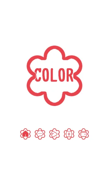 [LINE着せ替え] red color C33の画像1