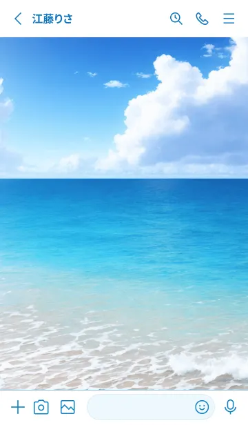 [LINE着せ替え] Ocean Theme - 019 WHの画像2