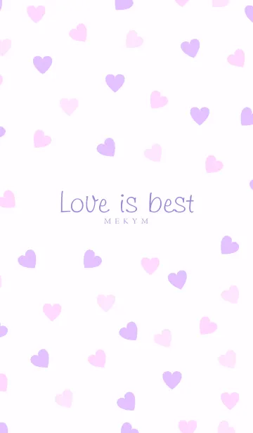 [LINE着せ替え] Love is best - PURPLE PINK 20の画像1