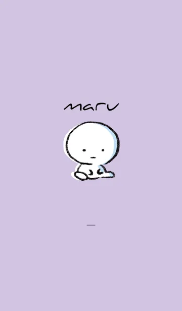 [LINE着せ替え] 紫 : まる 7の画像1