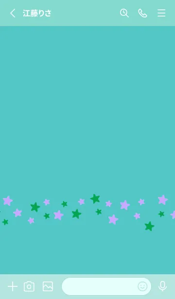 [LINE着せ替え] シンプル カラー スター 78の画像2