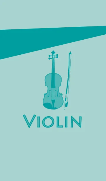 [LINE着せ替え] Violin CLR ペールアクアの画像1