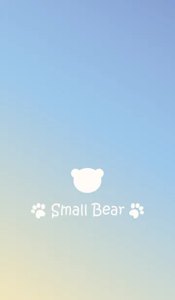 [LINE着せ替え] Small Bear *YELLOW+BLUE+PURPLE*の画像1