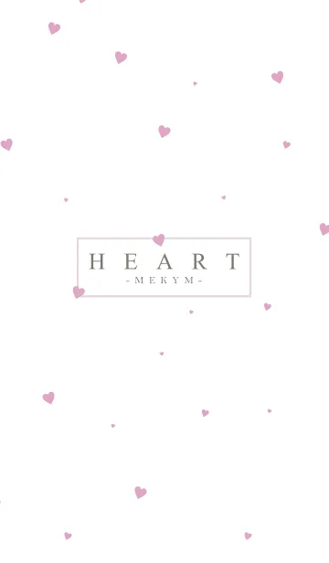 [LINE着せ替え] HEART PINK-SIMPLE.MEKYM 32の画像1