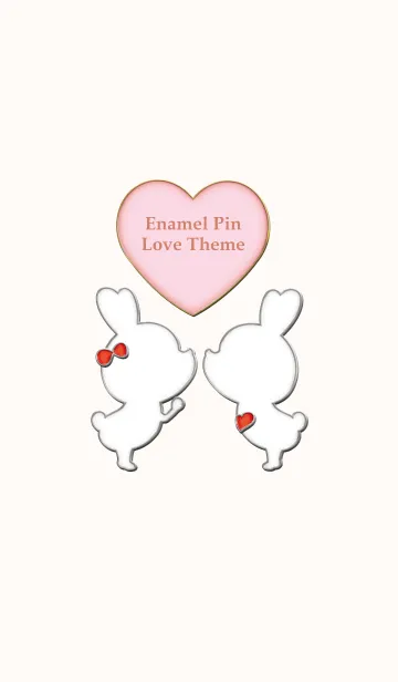 [LINE着せ替え] Enamel Pin LOVE Pair 63の画像1