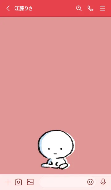 [LINE着せ替え] 赤 : まる 7の画像2