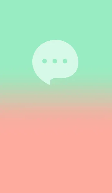 [LINE着せ替え] Salmon Pink & Mint Green V5 (JP)の画像1