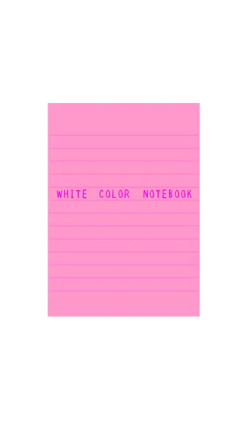 [LINE着せ替え] ホワイトカラーノート/ピンクの画像1