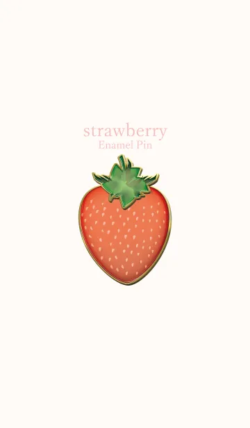 [LINE着せ替え] strawberry Enamel Pin 26の画像1