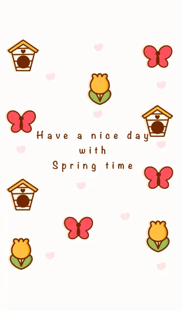 [LINE着せ替え] Happy spring timeの画像1