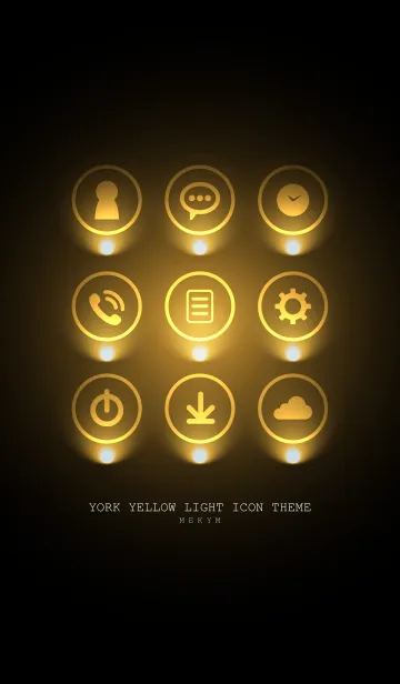 [LINE着せ替え] YORK YELLOW LIGHT ICON THEME 2の画像1