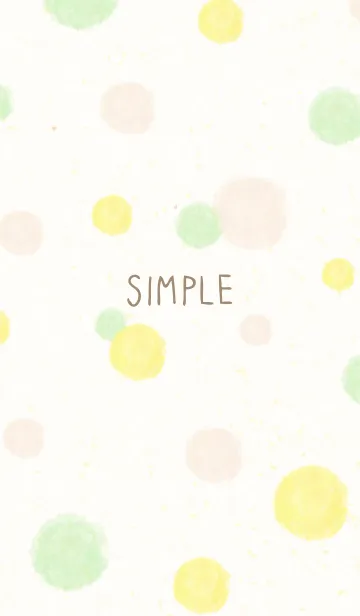 [LINE着せ替え] 水彩 丸 くすみカラーの画像1