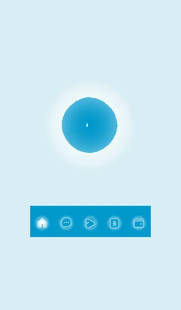 [LINE着せ替え] blue color D32の画像1