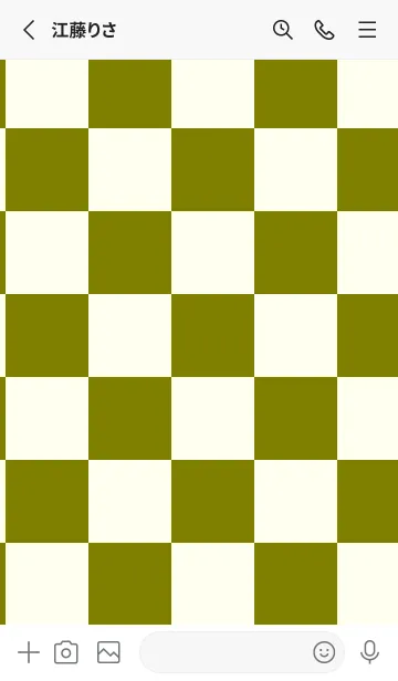 [LINE着せ替え] オリーブ■アイボリー.TKCの画像2