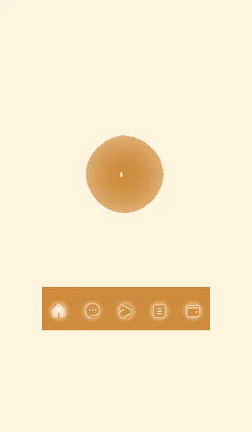 [LINE着せ替え] brown color D34の画像1