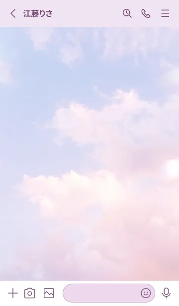 [LINE着せ替え] PINK＆SKY 20 ／ナチュラルスタイルの画像2