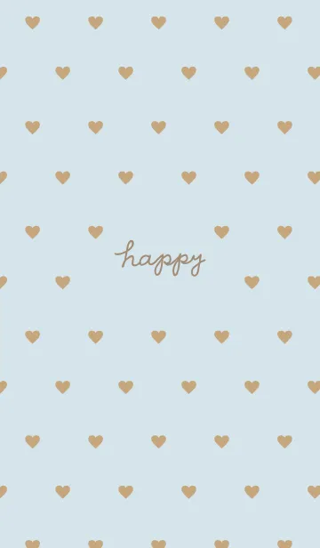 [LINE着せ替え] ハート ブラウン12の画像1