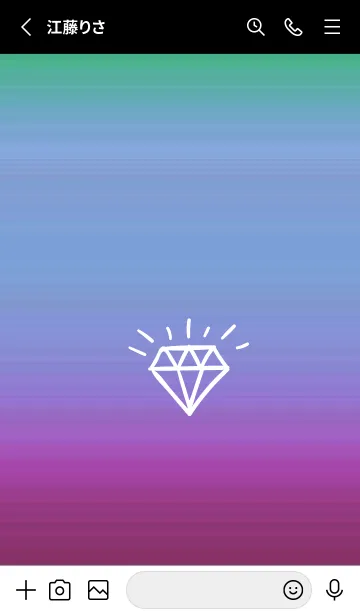 [LINE着せ替え] グラデーション ダイアモンド  272の画像2