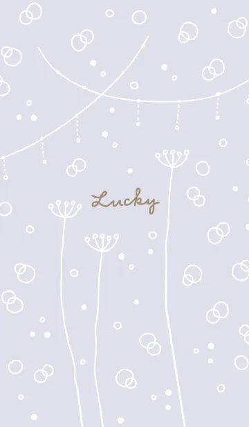 [LINE着せ替え] シンプルかわいい白い花22の画像1