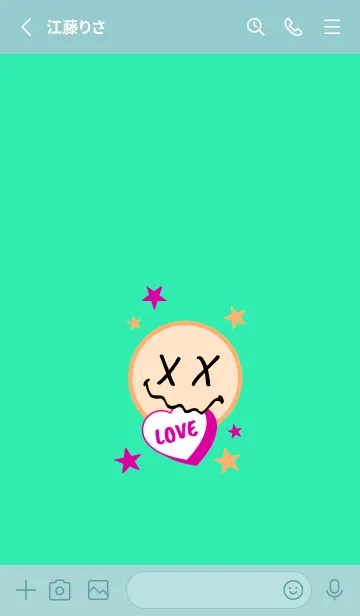 [LINE着せ替え] ラブ スマイル 80の画像2