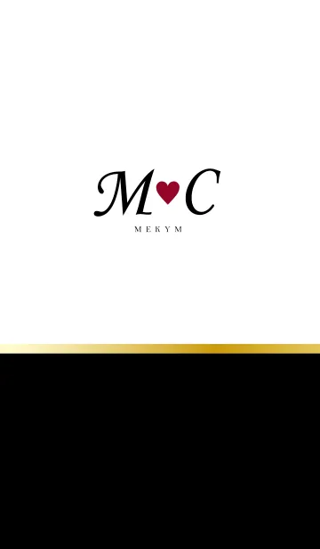 [LINE着せ替え] LOVE INITIAL-M&C イニシャル 3の画像1